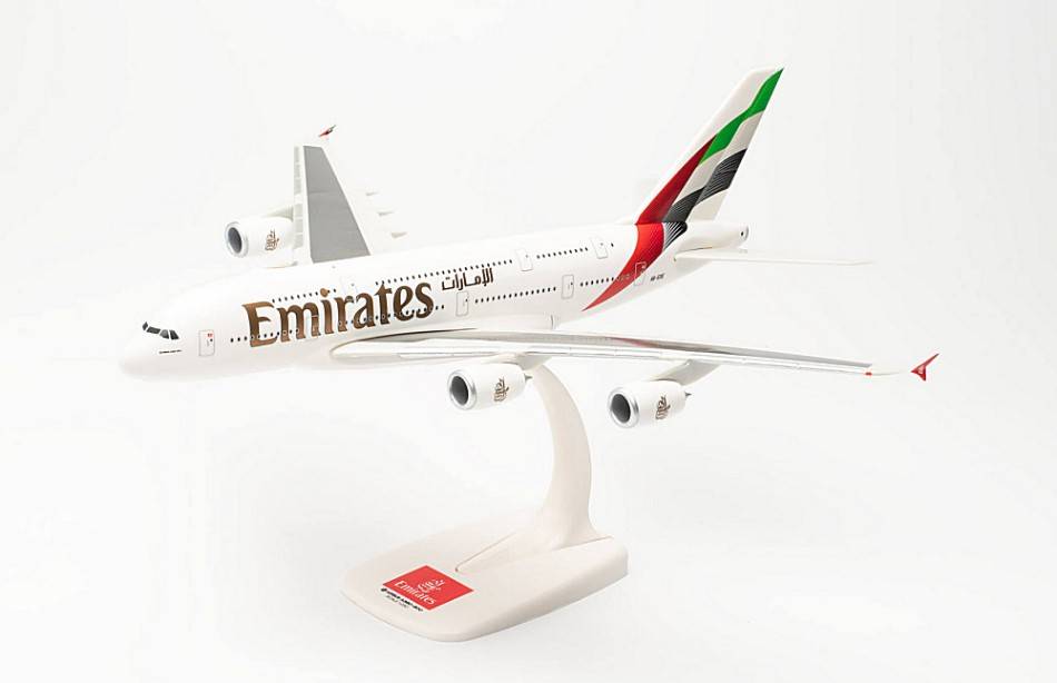 SCALE MODEL COMPATIBLE WITH AIRBUS A380 EMIRATES NEW COLORS 1:250 HERPA HP614054