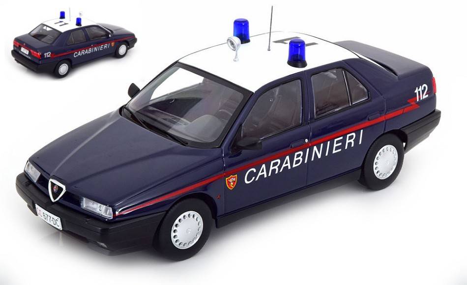 SCALE MODEL COMPATIBLE WITH ALFA ROMEO 155 1996 CARABINIERI 1:18 TRIPLE 9 T9-1800385