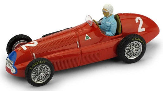 SCALE MODEL COMPATIBLE WITH ALFA ROMEO 158 NINO FARINA 1950 N.2 WINNER G.BRITAIN GP WORLD CHAMP.1:43 BRUMM BM0036BCH