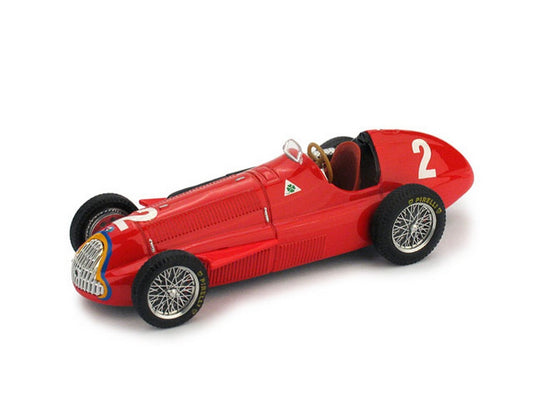 SCALE MODEL COMPATIBLE WITH ALFA ROMEO 159 JMFANGIO 1951 N.2 BELGIUM GP WORLD CHAMPION 1:43 BRUMM BM0043