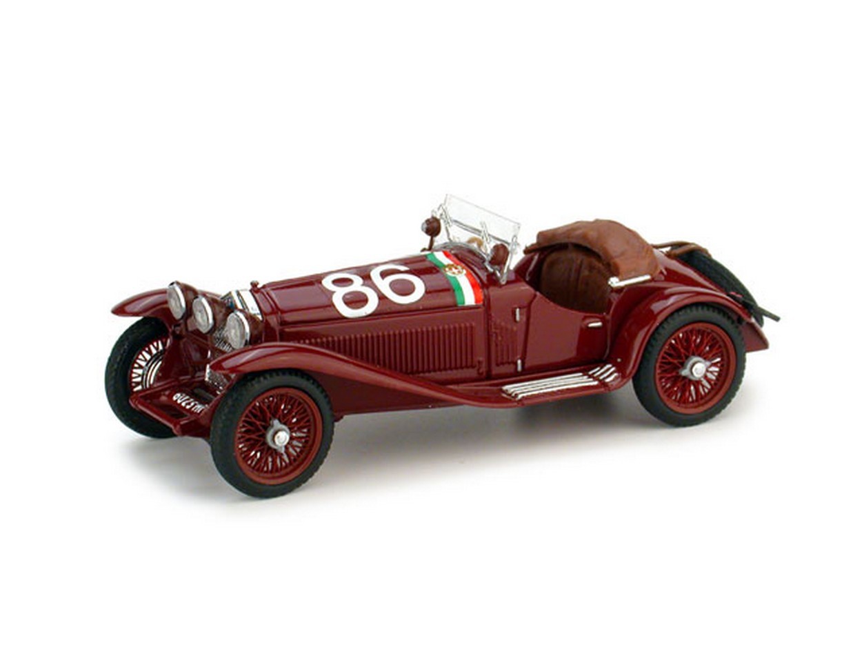 SCALE MODEL COMPATIBLE WITH ALFA ROMEO 1750 GS N.86 2nd MILLE MIGLIA 1931 CAMPARI-MARINONI 1:43 BRUMM BM0389B