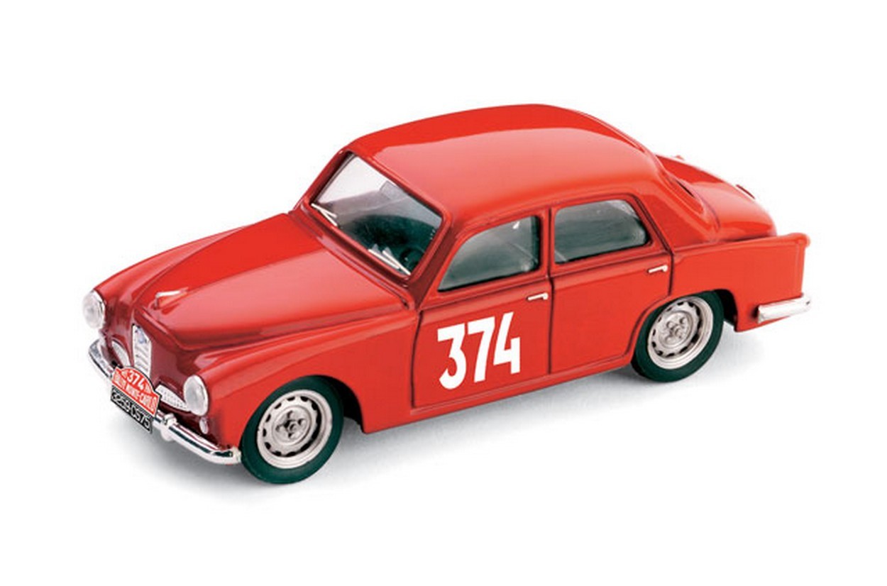 MODELE REDUIT COMPATIBLE AVEC ALFA ROMEO 1900 N.374 16ème MONTE CARLO 1955 POCHON-HONORE 1:43 BRUMM BMS057