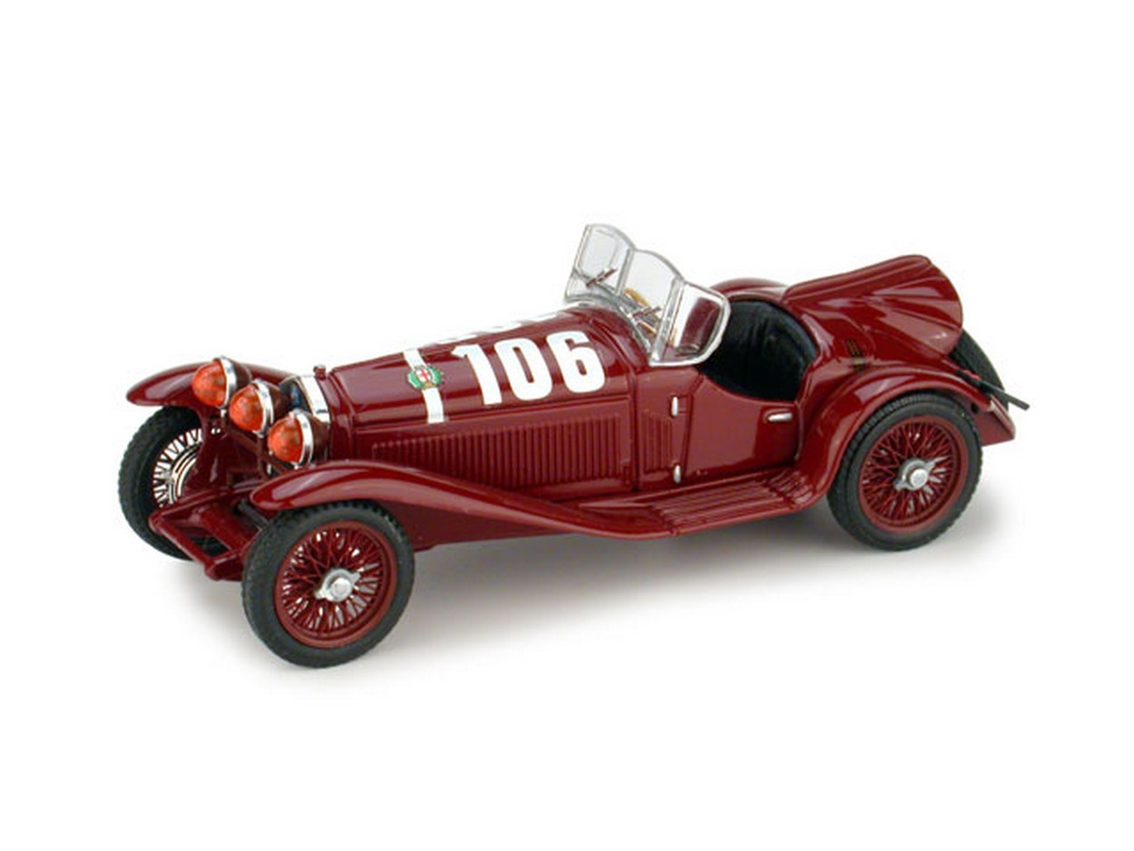 SCALE MODEL COMPATIBLE WITH ALFA ROMEO 2300 N.106 WINNER MM 1932 B.BORZACCHINI-A.BIGNAMI 1:43 BRUMM BM0078