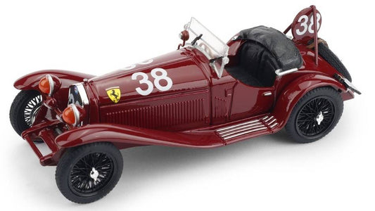 MODELLINO IN SCALA COMPATIBILE CON ALFA ROMEO 2300 N.38 WINNER 24 H SPA 1932 A.BRIVIO-E.SIENA 1:43 BRUMM BM0654