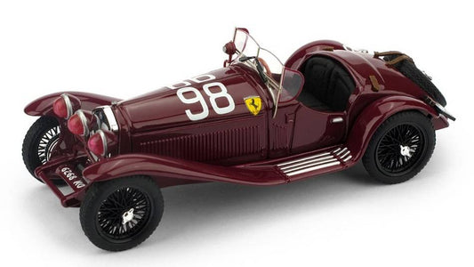 MODÈLE RÉDUIT COMPATIBLE AVEC ALFA ROMEO 2300 N.98 WINNER MM 1933 T.NUVOLARI-GBGUIDOTTI 1:43 BRUMM BM0638