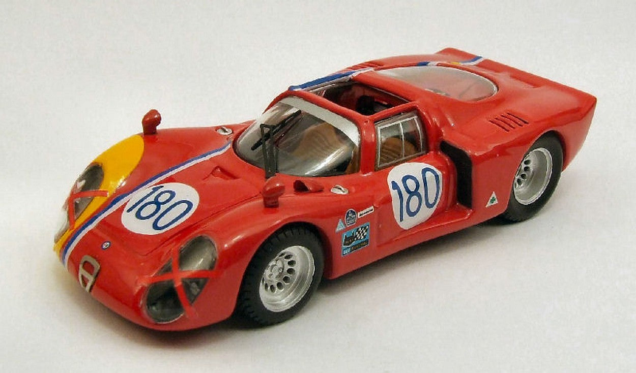 MODELE REDUIT COMPATIBLE AVEC ALFA ROMEO 33.2 N.180 RETRAITE TARGA FLORIO 1968 GOSSELIN-TROSCH 1:43 MEILLEUR MODELE BT9390