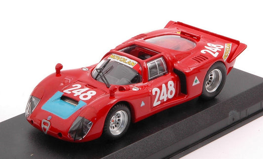 SCALE MODEL COMPATIBLE WITH ALFA ROMEO 33.2 N.248 TARGA FLORIO 1969 PINTO-ALBERTI 1:43 BEST MODEL BT9137-2