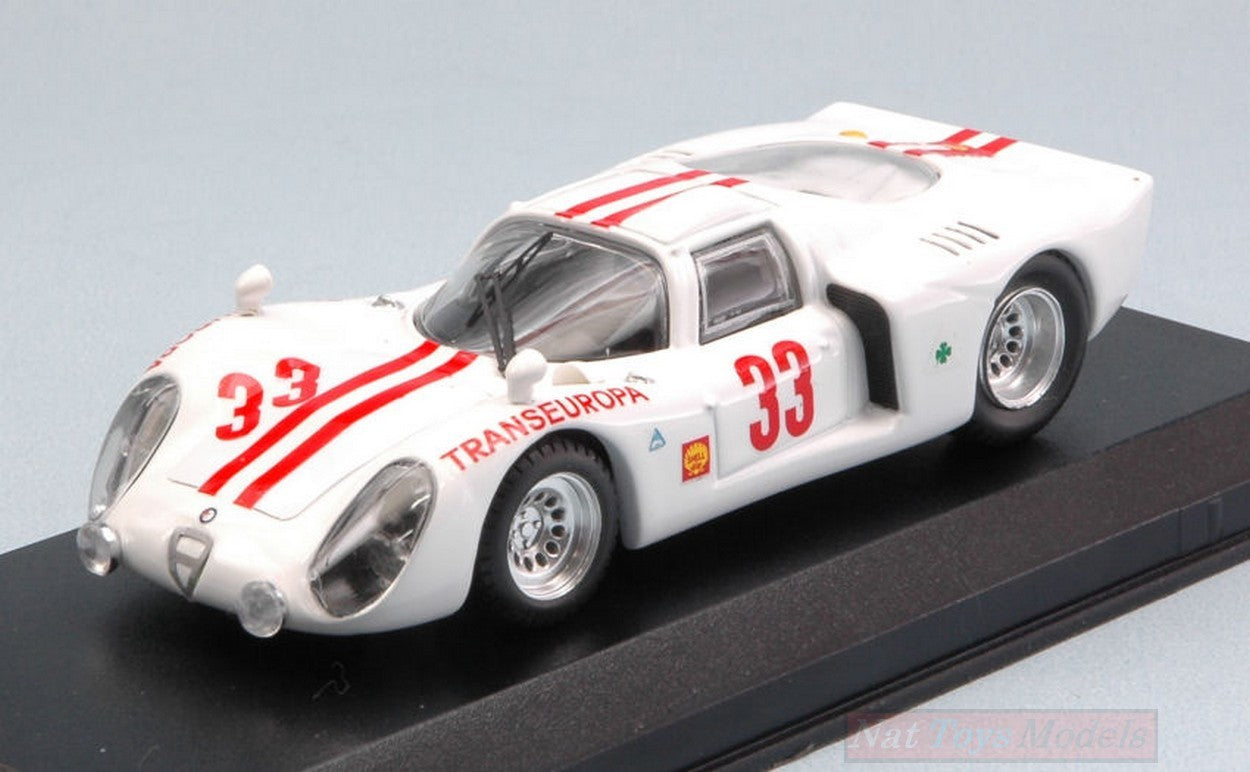 MODELLINO IN SCALA COMPATIBILE CON ALFA ROMEO 33.2 N.33 ACCIDENT 12 H INTERLAGOS 1970 M.GERNANDEZ 1:43 BEST BT9665