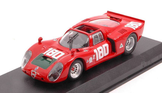 SCALE MODEL COMPATIBLE WITH ALFA ROMEO 33.2 TARGA FLORIO 1969 GALLI-GIUNTI 1:43 BEST MODEL BT9814