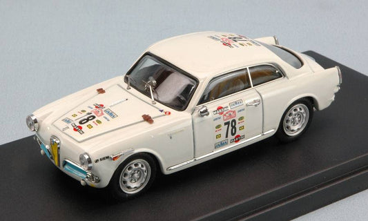 SCALE MODEL COMPATIBLE WITH ALFA ROMEO GIULIETTA 2moT N.78 MONTECARLO-SESTRIERE 1987 TESS.-MOLL.1:43 BANG BG7294