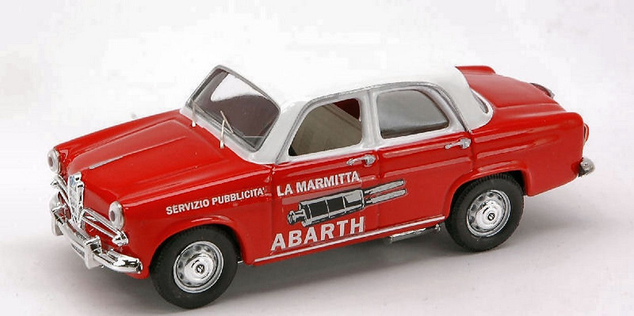 MODELLINO IN SCALA COMPATIBILE CON ALFA ROMEO GIULIETTA MARMITTE ABARTH 1957 1:43 RIO RI4218