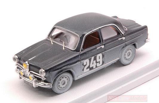 MODÈLE RÉDUIT COMPATIBLE AVEC ALFA ROMEO GIULIETTA N.249 36ème M.CARLO 1963 J.NIELSEN-H.HENRIKSEN 1:43 RIO RI4536