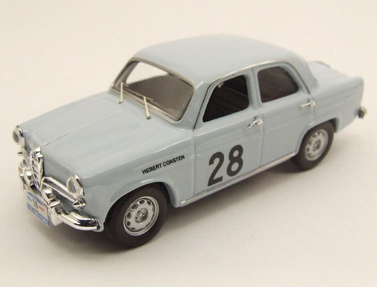 SCALE MODEL COMPATIBLE WITH ALFA ROMEO GIULIETTA N.28 1st CLASS TDFRANCE 1958 HEBERT-CONSTEN 1:43 RIO RI4155