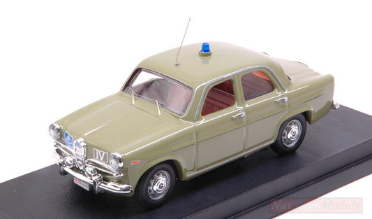 SCALE MODEL COMPATIBLE WITH ALFA ROMEO GIULIETTA POLIZIA 1961 MUSEUM OF ROME 1:43 RIO RI4572