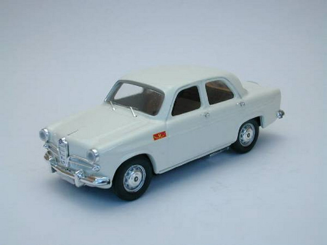 SCALE MODEL COMPATIBLE WITH ALFA ROMEO GIULIETTA POLIZIA WHITE 1:43 RIO RI4160