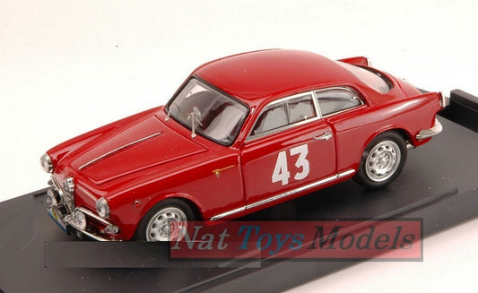 SCALE MODEL COMPATIBLE WITH ALFA ROMEO GIULIETTA SPV N.43 1st CLASS T.DE FRANCE 1956 SCHELL-VID.1:43 BANG BG7205