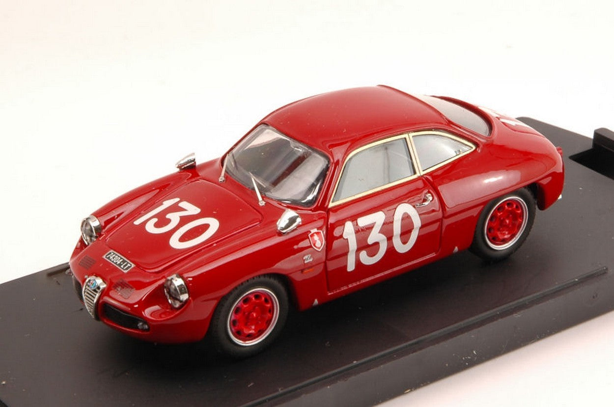 SCALE MODEL COMPATIBLE WITH ALFA ROMEO GIULIETTA SZ N.130 43th T.FLORIO 1969 BRUSCHI-SPATARO 1:43 BANG BG7247