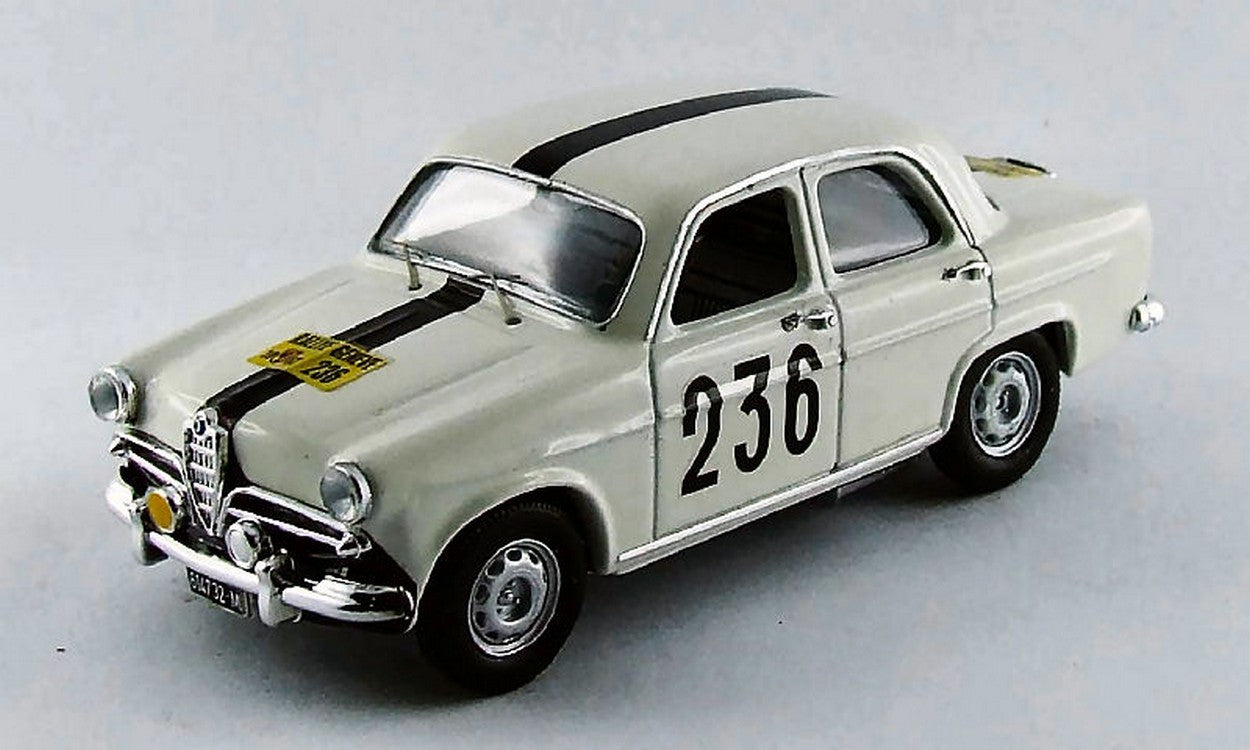 MODELLINO IN SCALA COMPATIBILE CON ALFA ROMEO GIULIETTA T.I. N.236 RALLY DI GINEVRA 1963 A.CAVALLARI 1:43 RIO RI4413