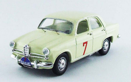 MODELE REDUIT COMPATIBLE AVEC ALFA ROMEO GIULIETTA TIN7 RALLYE DES LIONS 1961 JOSE ROSINSKY 1:43 RIO RI4455