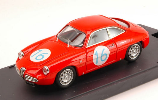 SCALE MODEL COMPATIBLE WITH ALFA ROMEO GIUL.SZ N.16 RETIRED T.FLORIO 1962 SINIBALDI-CASTELLANO 1:43 BANG BG7185