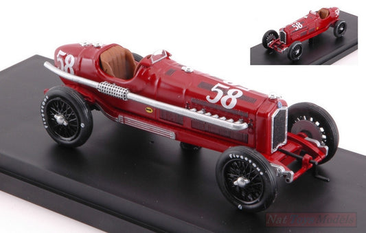 MODELLINO IN SCALA COMPATIBILE CON ALFA ROMEO P3 N.58 INDY 500 MILES 1939 LUIS TOMEI 1:43 RIO RI4609