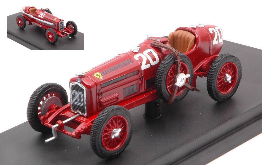 MODELLINO IN SCALA COMPATIBILE CON ALFA ROMEO P3 TIPO B N. 20 WINNER TARGA FLORIO 1935 TONINO BRIVIO 1:43 RIO RI4256-2