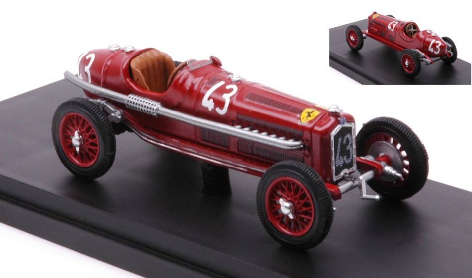 MODELLINO IN SCALA COMPATIBILE CON ALFA ROMEO P3 TIPO B N.43 WINNER COPPA ACERBO 1935 T.NUVOLARI 1:43 RIO RI4686