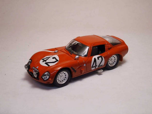 MODELE REDUIT COMPATIBLE AVEC ALFA ROMEO TZ 2 N.42 44ème LM 1965 "GEKI" RUSSO-ZUCCOLI 1:43 MEILLEUR MODELE BT9184