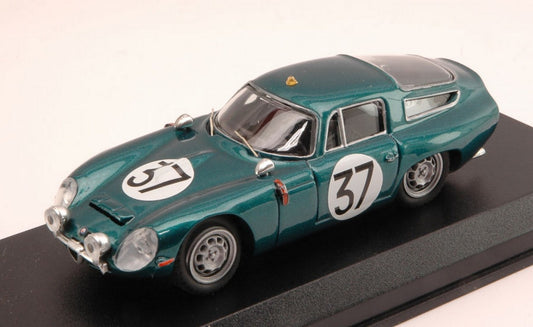 SCALE MODEL COMPATIBLE WITH ALFA ROMEO TZ1 N.37 LE MANS TEST 1964 BUSSINELLO-BISCALDI 1:43 BEST MODEL BT9596