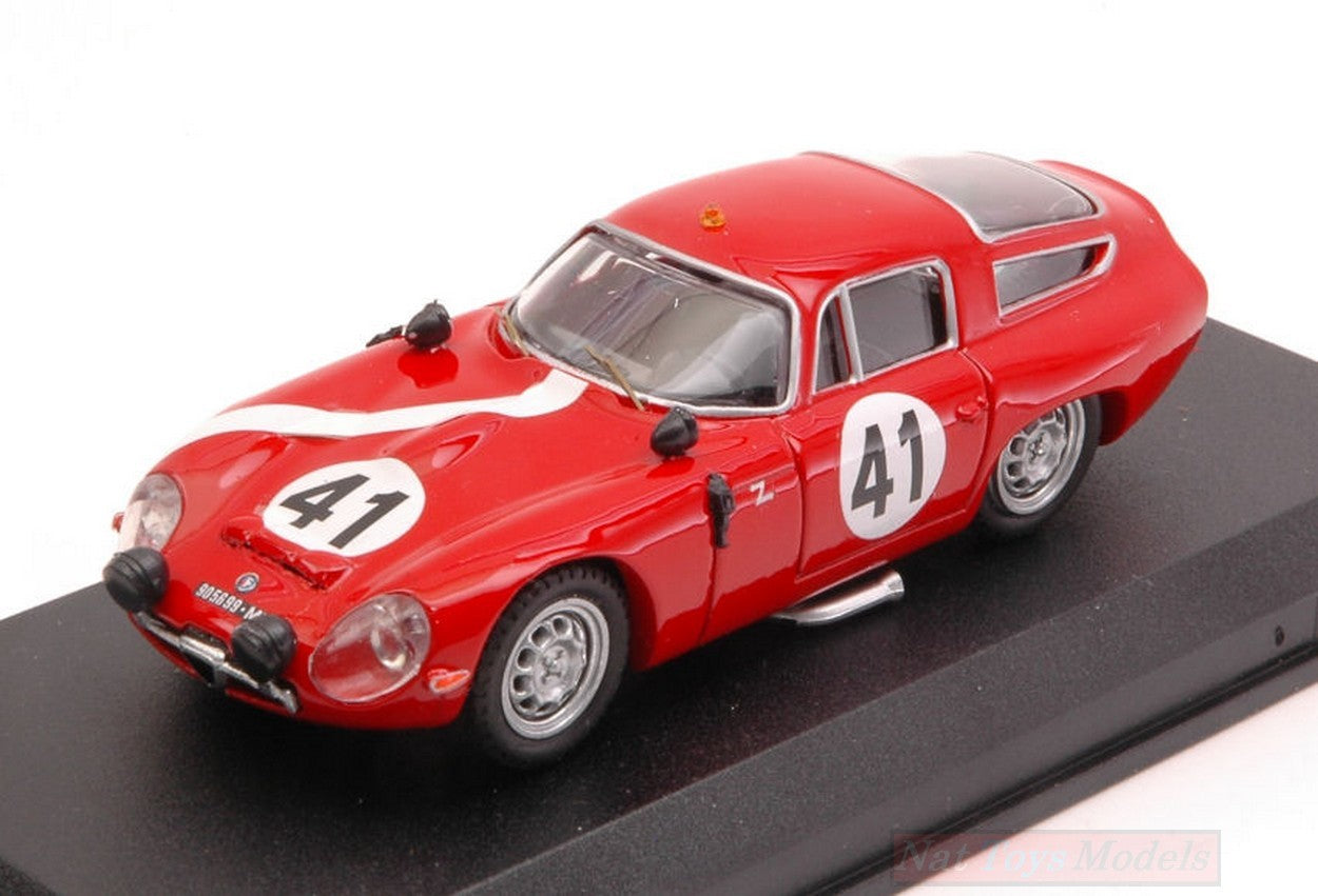 SCALE MODEL COMPATIBLE WITH ALFA ROMEO TZ1 N.41 15th LM 1964 G.BISCALDI-G.SALA 1:43 BEST MODEL BT9097