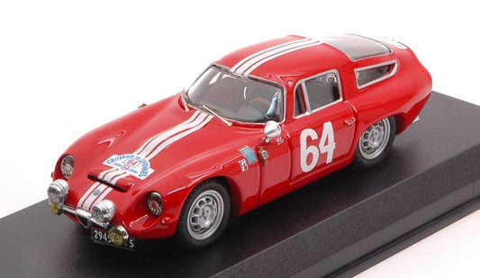 SCALE MODEL COMPATIBLE WITH ALFA ROMEO TZ1 N.64 CRITERIUM CEVENNES 1964 ROLLAND-AUGIAS 1:43 BEST MODEL BT9806