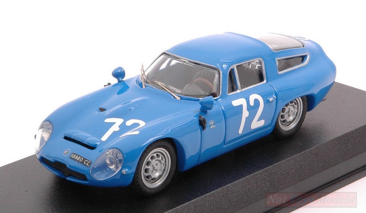 SCALE MODEL COMPATIBLE WITH ALFA ROMEO TZ1 N.72 TARGA FLORIO 1965 PANEPINTO-PARLA 1:43 BEST MODEL BT9783