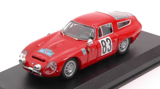 SCALE MODEL COMPATIBLE WITH ALFA ROMEO TZ1 N.83 COUPE DES ALPES 1964 ROLLAND-AUGIAS 1:43 BEST MODEL BT9808