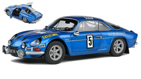 MODELLINO IN SCALA COMPATIBILE CON ALPINE A 110 1600S N.5 OLYMPIA RALLY 1972 NICOLAS/TODT 1:18 SOLIDO SL1804205