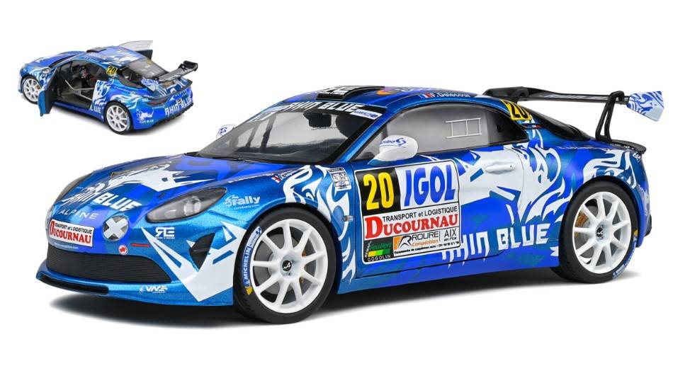 MODELLINO IN SCALA COMPATIBILE CON ALPINE A110 N.20 RALLY DU VAR 2021 NIGHT VERSION DELECOUR/GUIGONNET 1:18 SOLIDO SL1801623