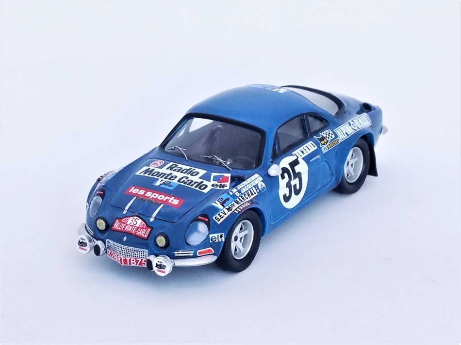 MODELLINO IN SCALA COMPATIBILE CON ALPINE A110 RALLY MONTE CARLO 1972 JACQUEMIN/LEBEAU 1:43 TROFEU TFRRFR45