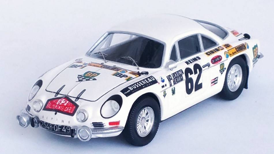 SCALE MODEL COMPATIBLE WITH ALPINE A110 RALLY MONTE CARLO 1973 SABINE/TERRY 1:43 TROFEU TFRRFR67