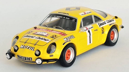 SCALE MODEL COMPATIBLE WITH ALPINE A110 TOUR DE LA REUNION 1979 BEGUIN/OZOUX 1:43 TROFEU TFRRFR55