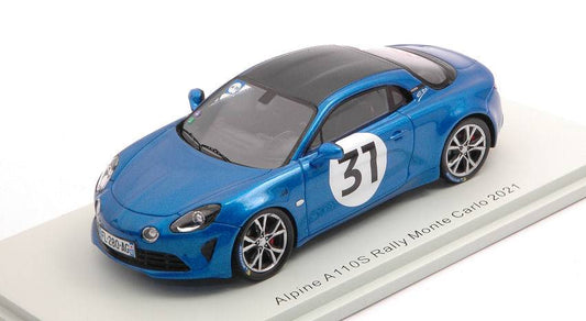 MODELLINO IN SCALA COMPATIBILE CON ALPINE A110S N.31 RALLY MONTE CARLO 2021 ESTEBAN OCON 1:43 SPARK MODEL S6576