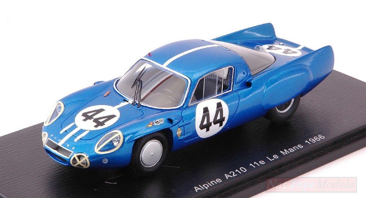 MODELE REDUIT COMPATIBLE AVEC ALPINE A210 N.44 22ème LM 1966 J.CHEINISSE-R.DE LAGENESTE 1:43 SPARK MODEL S5491