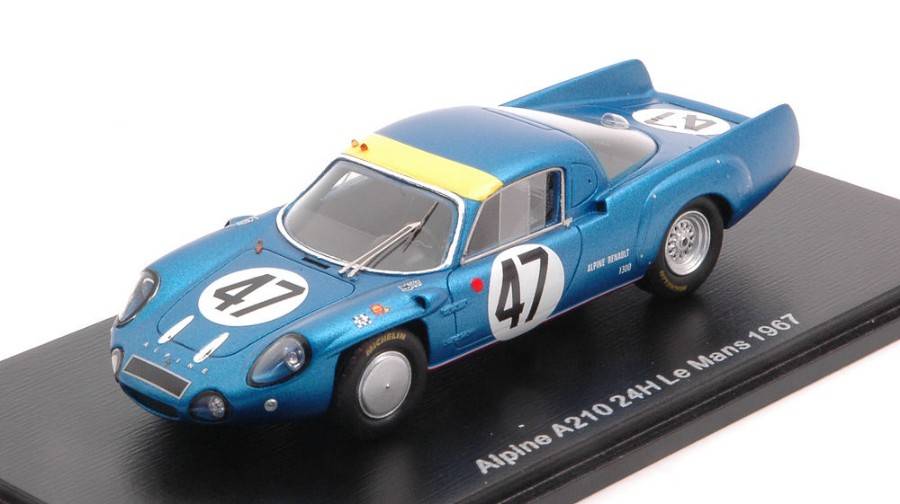 MODELLINO IN SCALA COMPATIBILE CON ALPINE A210 N.47 LM 1967 J-C.ANDRUET-R.BOUHARDE 1:43 SPARK MODEL S5688