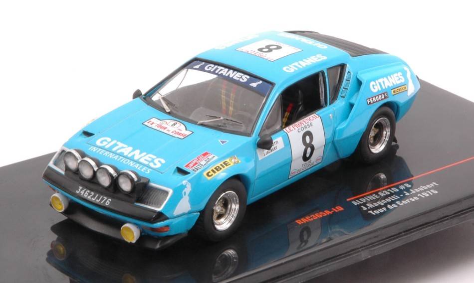 MODELLINO IN SCALA COMPATIBILE CON ALPINE A310 N.8 TOUR DE CORSE 1976RAGNOTTI/JAUBERT 1:43 IXO MODEL RAC365A-LQ