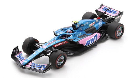 MODÈLE RÉDUIT COMPATIBLE AVEC ALPINE A522 ESTEBAN OCON 2022 N.31 MIAMI GP AVEC COUVERCLE ACRYLIQUE 1:18 SPARK MODEL 18S751