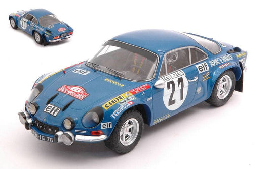 SCALE MODEL COMPATIBLE WITH ALPINE RENAULT A110 N.21 RALLY MONTE CARLO 1973 NICOLAS-VIAL 1:24 IXO MODEL 24RAL007B