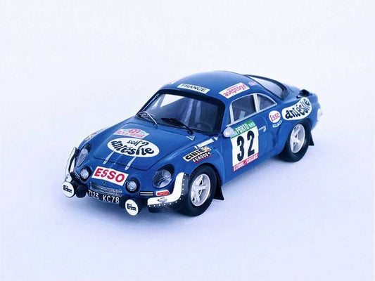 MODELLINO IN SCALA COMPATIBILE CON ALPINE-RENAULT A110 RALLY OF PORTUGAL 1975 WAMBERGUE/BRETON 1:43 TROFEU TFRRAL112