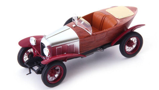 SCALE MODEL COMPATIBLE WITH AMILCAR CGS 3 SKIFF 1925 SILVER/RED 1:43 AUTOCULT ATC01019