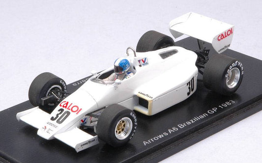 MODELLINO IN SCALA COMPATIBILE CON ARROWS A6 CHICO SERRA 1983 N.30 BRAZILIAN GP 1:43 SPARK MODEL S5779