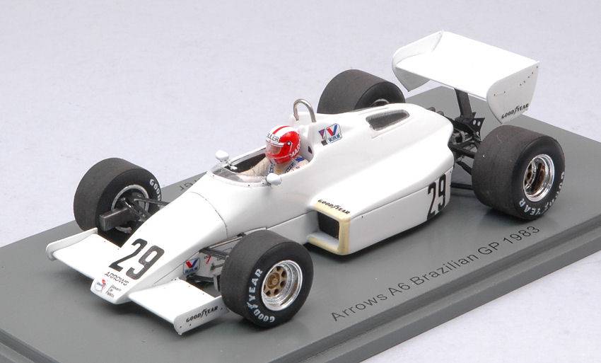 MODELLINO IN SCALA COMPATIBILE CON ARROWS A6 MARC SURER 1983 N.29 BRAZILIAN GP 1:43 SPARK MODEL S5778