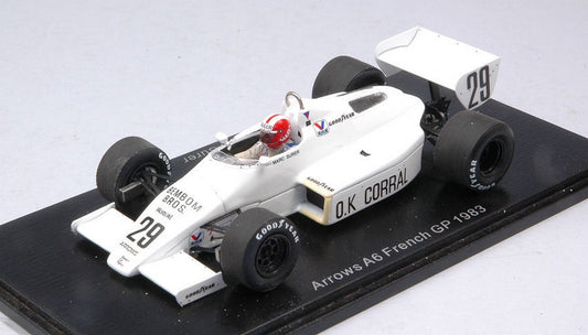 MODELLINO IN SCALA COMPATIBILE CON ARROWS A6 MARC SURER 1983 N.29 FRENCH GP 1:43 SPARK MODEL S5781