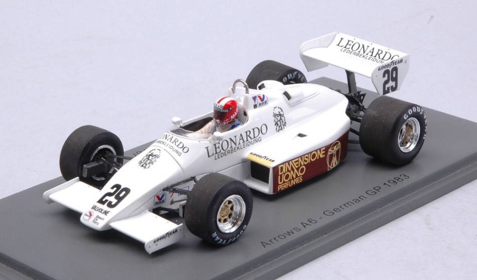 MODELLINO IN SCALA COMPATIBILE CON ARROWS A6 MARC SURER 1983 N.29 GERMAN GP 1:43 SPARK MODEL S5792